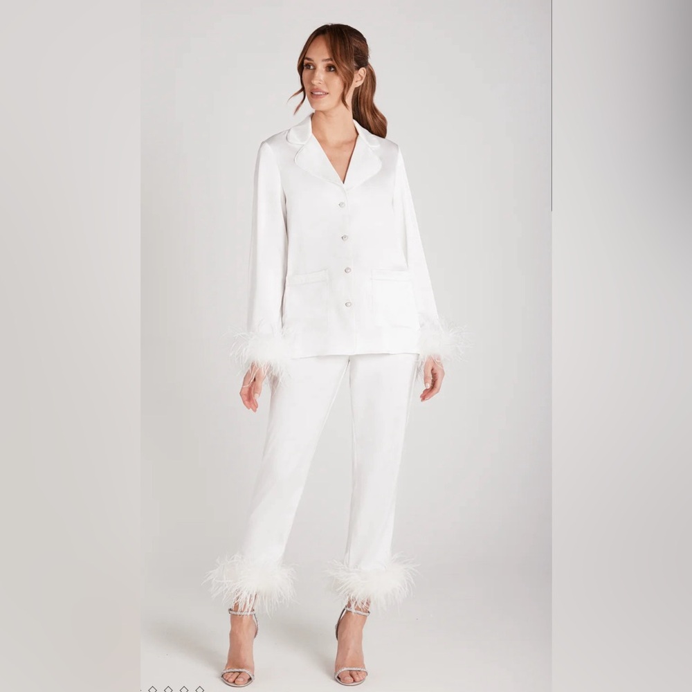 Nadine Merabi  DARCIE WHITE PAJAMAS